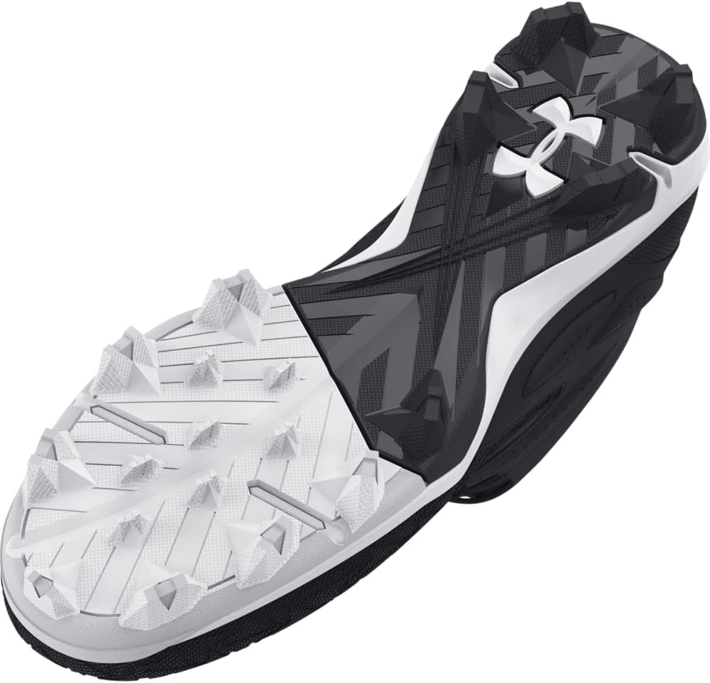 Under Armour мужские бейсбольные бутсы Leadoff Mid 3.0, (001) Black/Black/White — фото 3