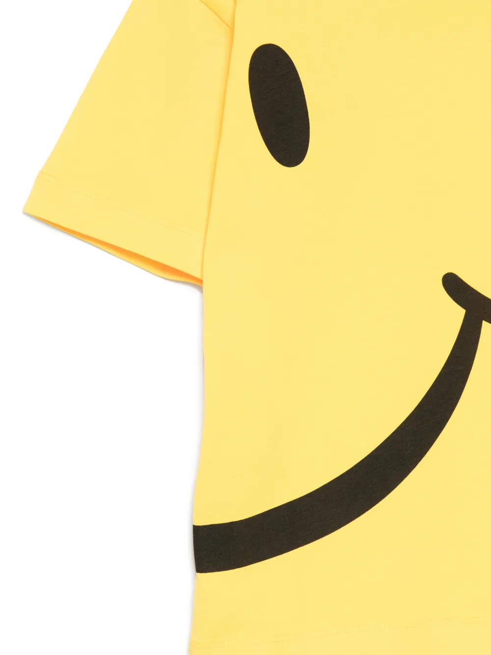 Хлопковая футболка X Smiley Moschino Kids, желтый — фото 3