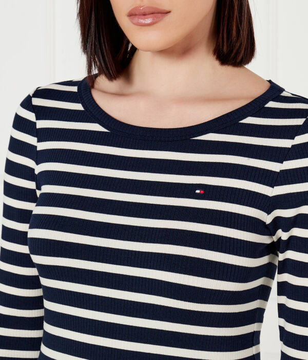 Блуза Slim fit Tommy Hilfiger, синий — фото 4