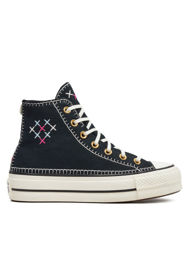 Тканевые Кроссовки Converse Chuck Taylor All Star Lift Crafted Stitching Platform A08731C, черный