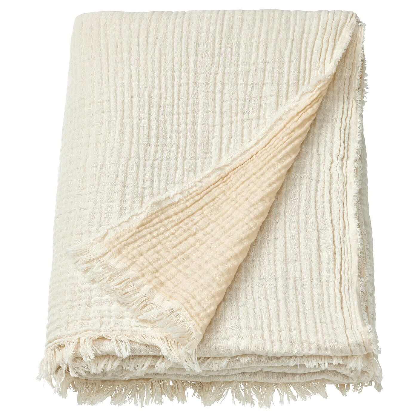 

Плед, слоновой кости, 150х200 см, VALLKRASSING IKEA