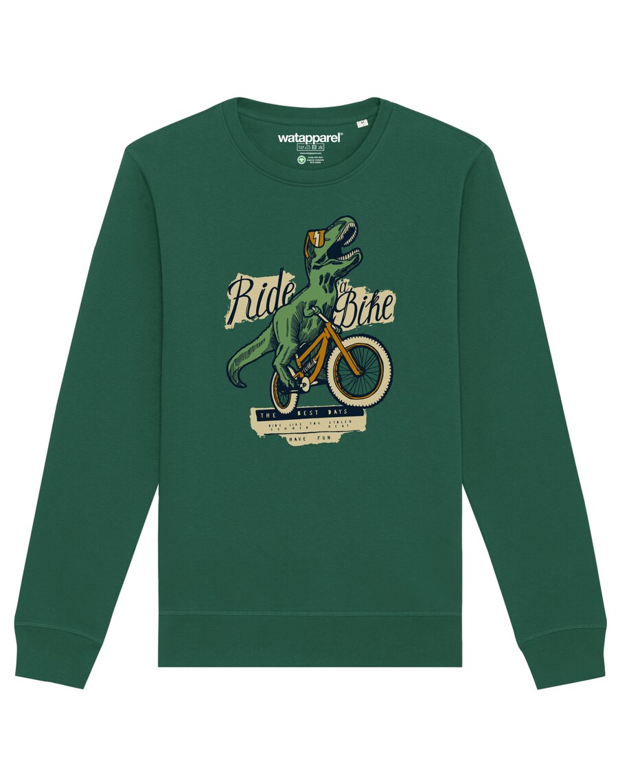 

Свитер Watapparel Sweatshirt T-Rex Fahrrad, темно-зеленый