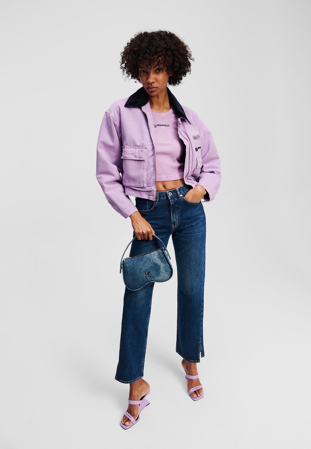 

Сумка KARL LAGERFELD JEANS, цвет Tinted Visual Washed Blue