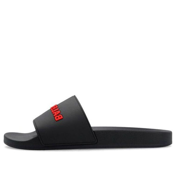 

Тапочки pool slides 'black red' Balenciaga, черный