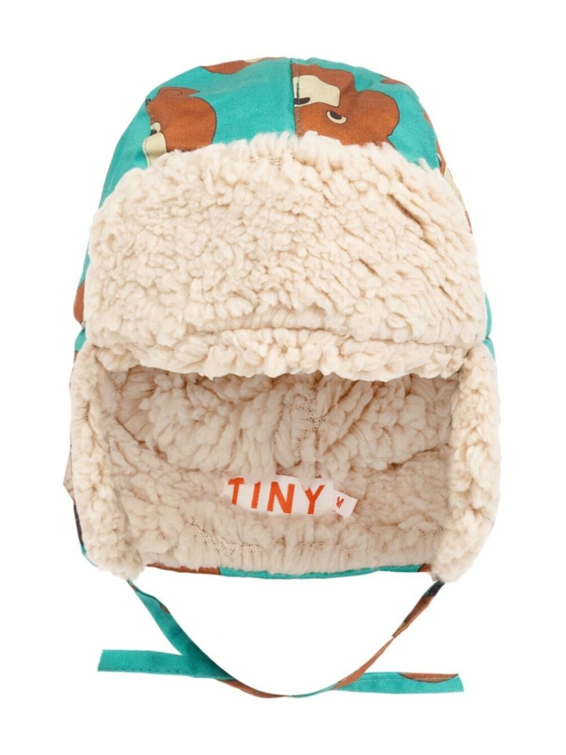 

Tiny Cottons шапка бини с принтом, зеленый