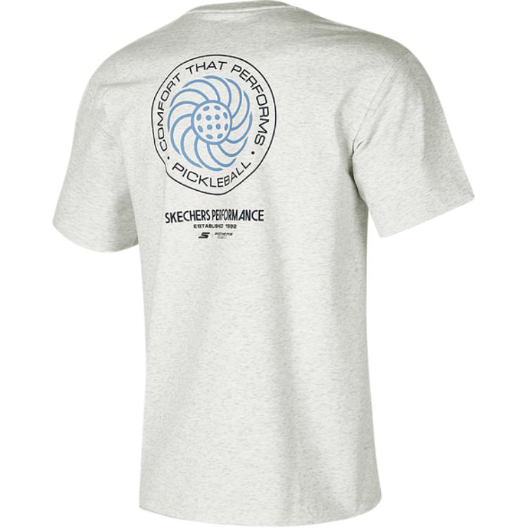 

Футболка мужская кремовая белая Skechers