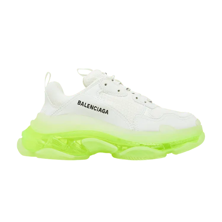 Кроссовки Balenciaga Balenciaga Wmns Triple S Sneaker 'Clear Sole - White Fluo Yellow', белый