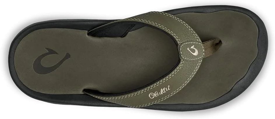 Мужские пляжные сандалии OLUKAI Ohana, водонепроницаемые шлепанцы, поддержка свода стопы и комфортная посадка, легкие и прочные, улучшенное сцепление и устойчивость, Kona/Kona — фото 2