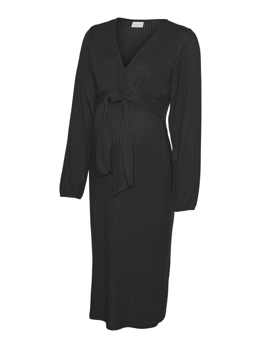 

Вязаное платье MAMALICIOUS Knitted dress, черный