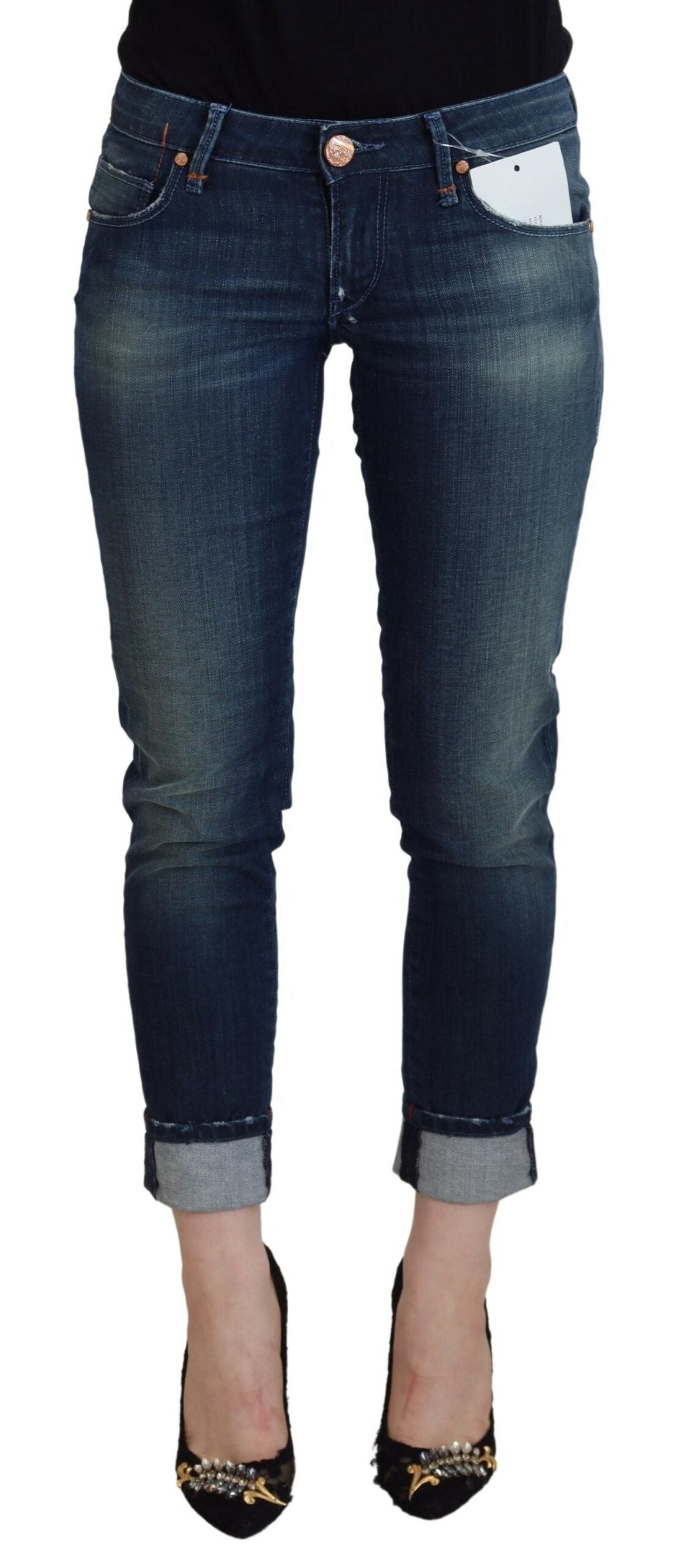 

Acht Хлопок Slim Fit Женские повседневные женские джинсы, синий