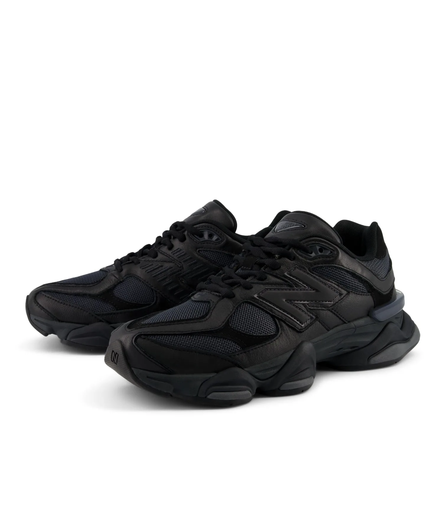 Унисекс кроссовки New Balance 90/60 из натуральной кожи и сетки синие — фото 3
