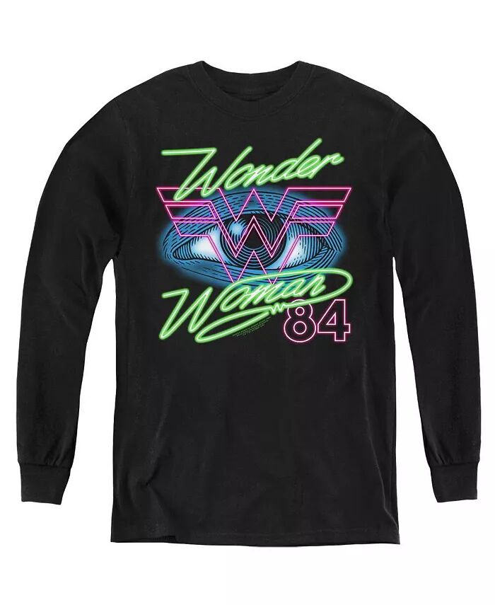

84 Молодежная толстовка с длинным рукавом 84 Eye Wonder Woman, черный