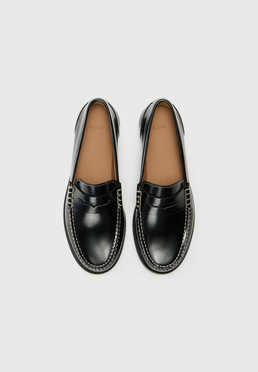 Слипоны LYCIA - Moccasins BOSS, черный — фото 4