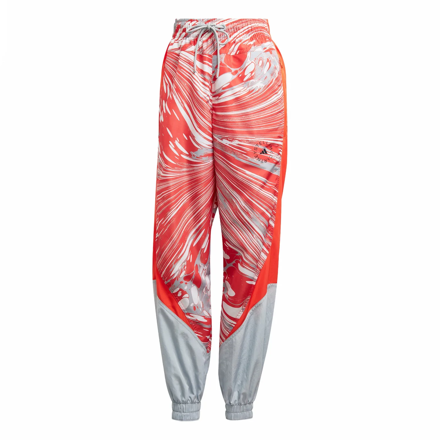 Adidas Printed Woven Track Pants Casual брюки Women's Light Blue Gray/Semi Impact Orange