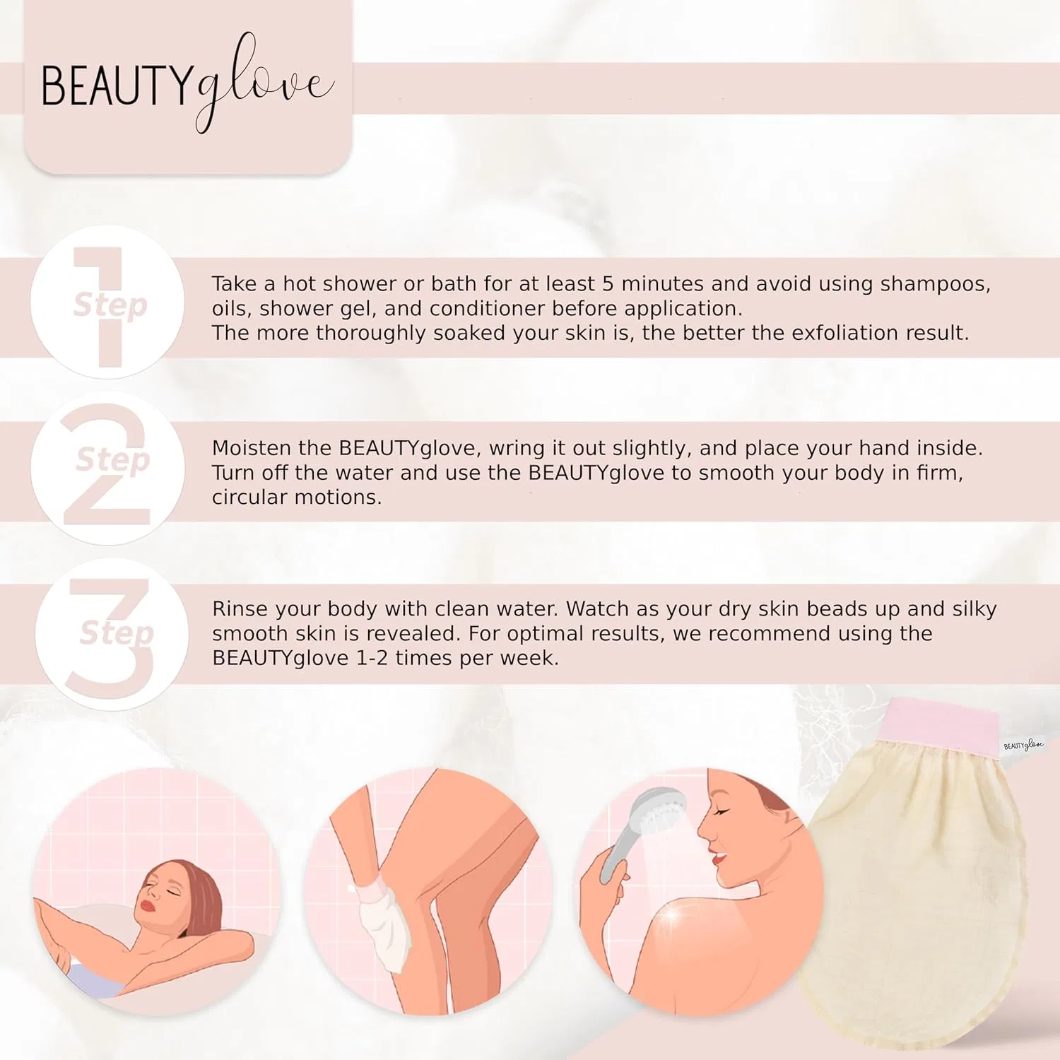 Отшелушивающая перчатка из турецкого шелка ‎Beautyglove — фото 3