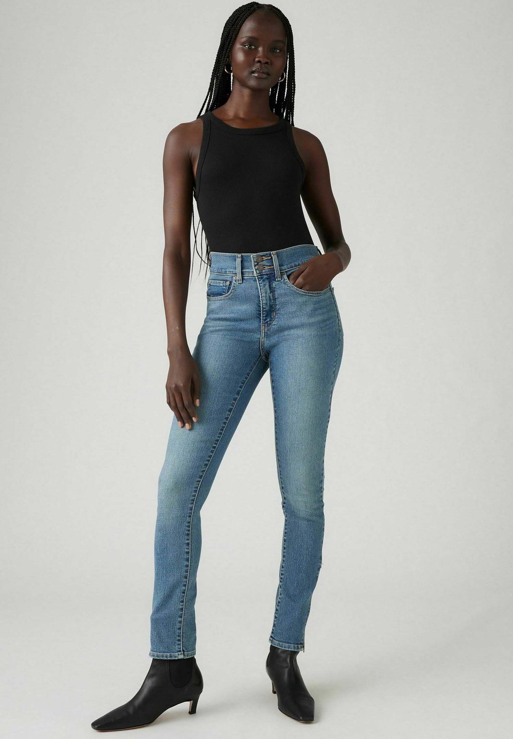

Джинсы скинни ZIP HEM CAMP Levi's, синий