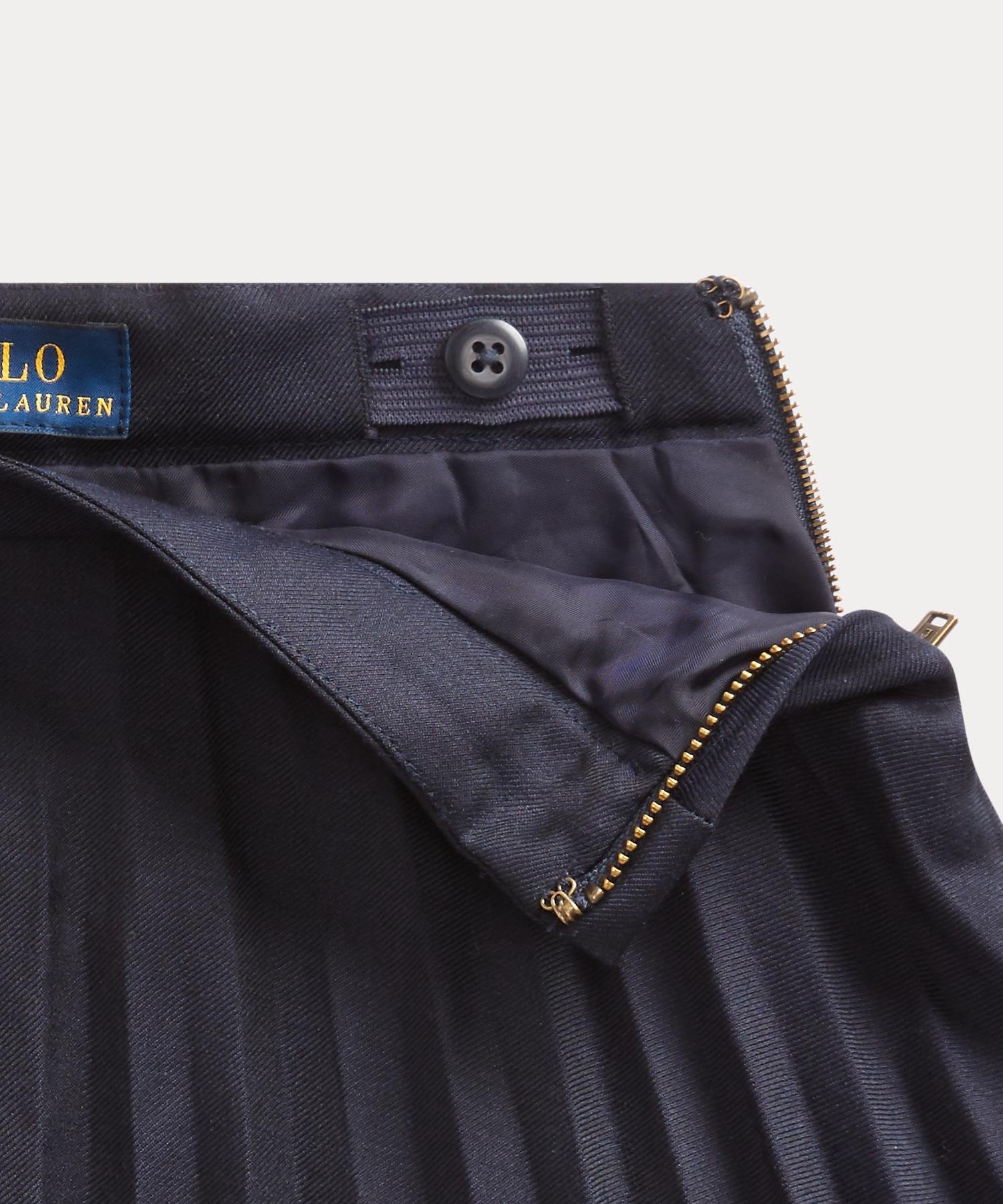 Плиссированная шерстяная юбка (для девочек, 2-6 лет) Polo Ralph Lauren, 410 Navy — фото 3