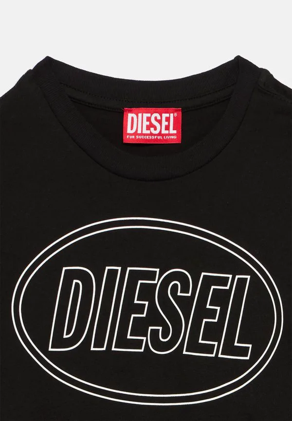 Футболка унисекс с принтом в виде круга Diesel, Nero — фото 3