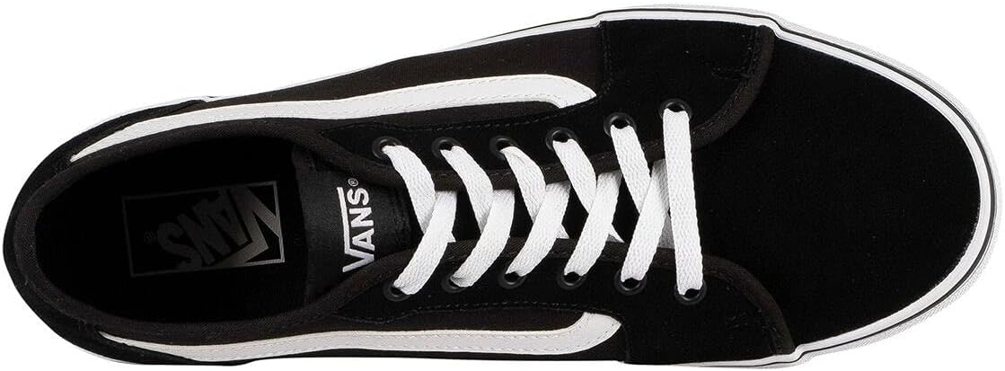Vans мужские кроссовки Filmore Decon, Suede Canvas Blk White — фото 3