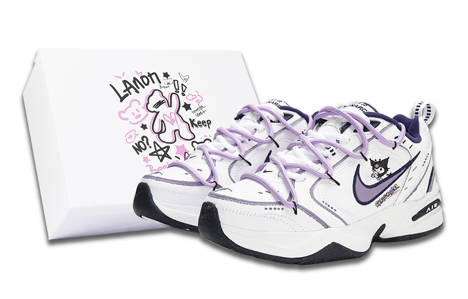 

Кроссовки Nike Air Monarch 4 Chunky Sneakers Unisex Low-top Purple, фиолетовый