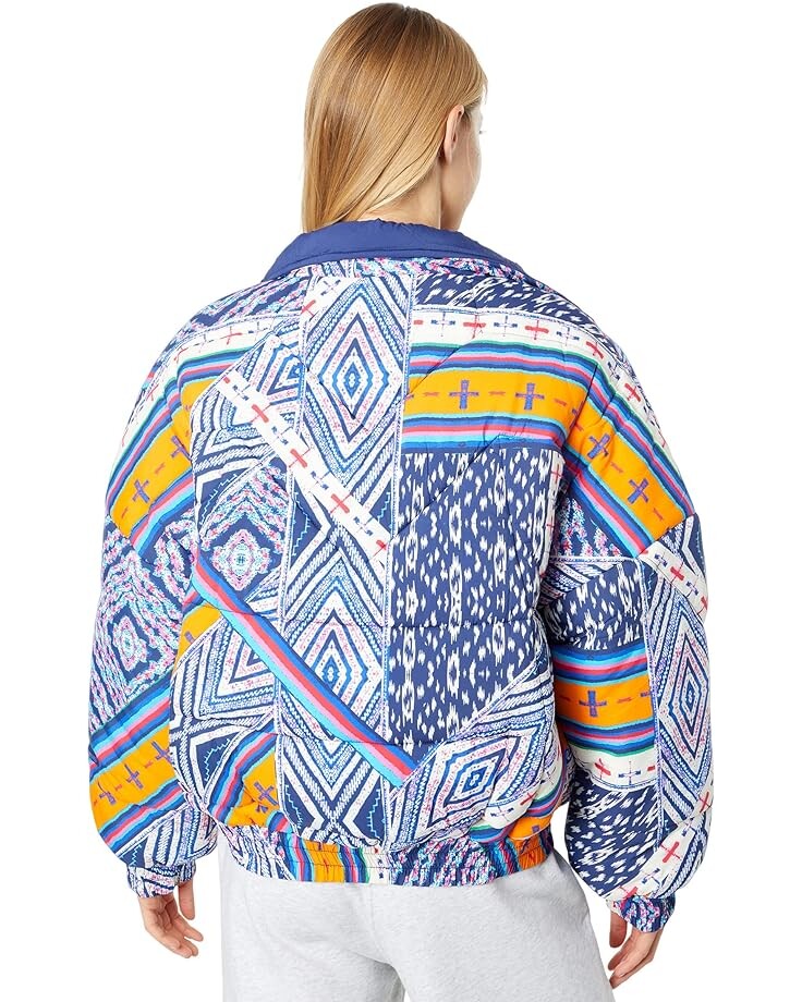 

Пуховик FP Movement Power House Puffer, цвет Navy Combo Print