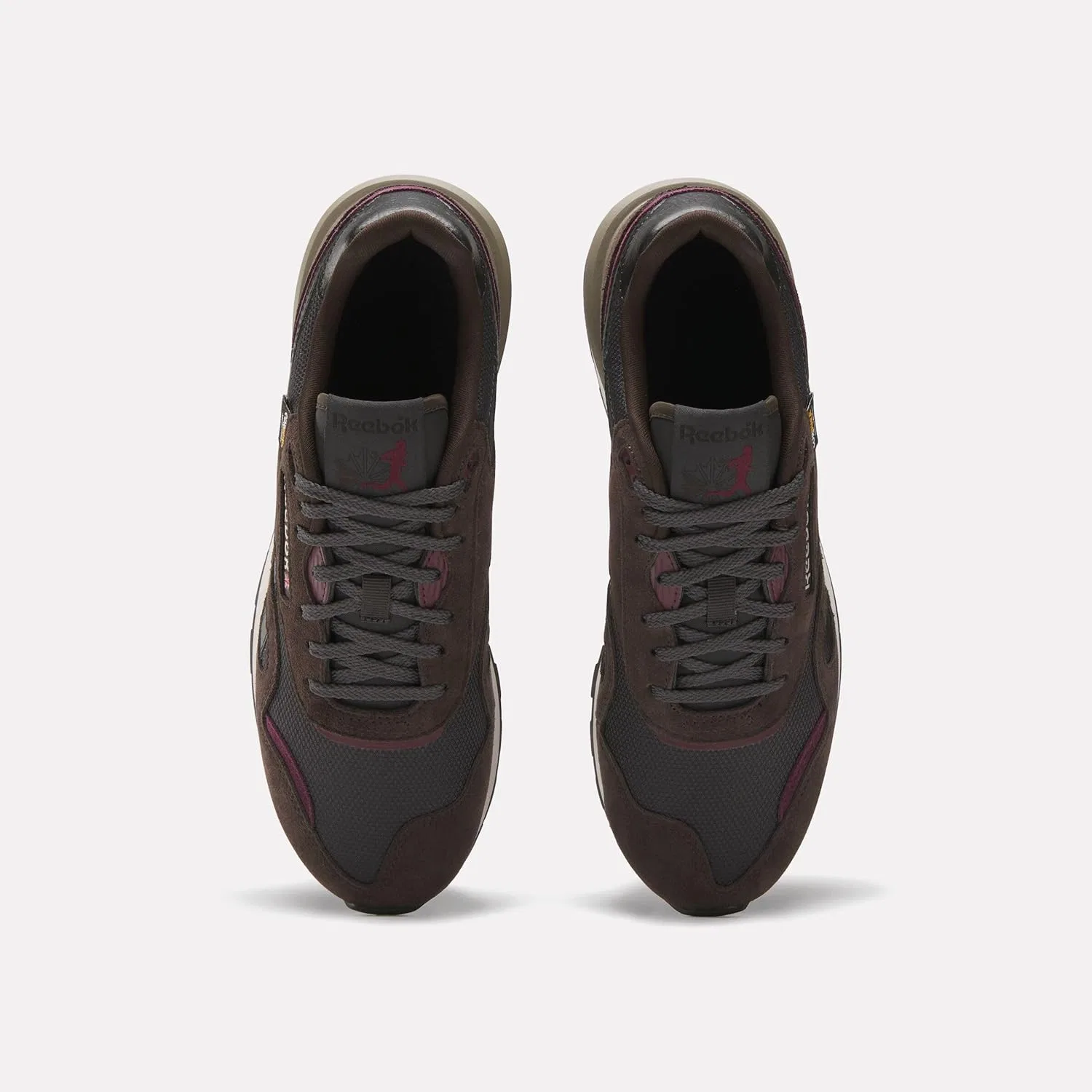 Кроссовки Reebok Unisex Classic Nylon 89, Washed Black Black Cherry — фото 4