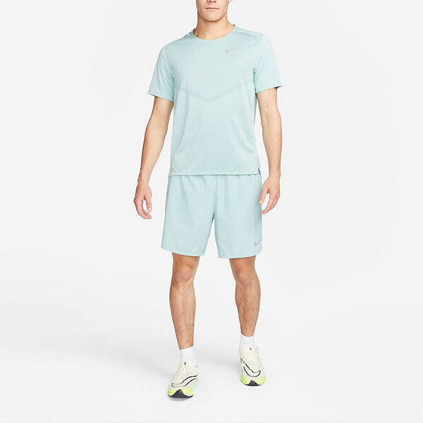 Футболка Nike Dri-FIT Rise 365 Short-Sleeve Running Top 'Green', зеленый — фото 3