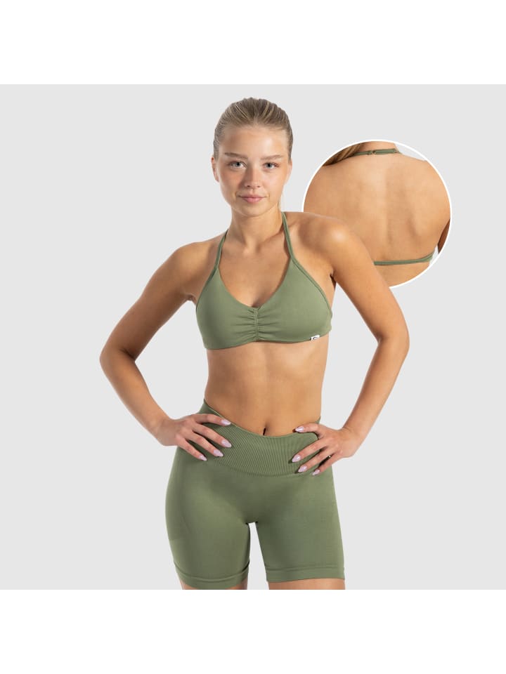 

SMILODOX Спортивный бюстгальтер Esta цвета хаки