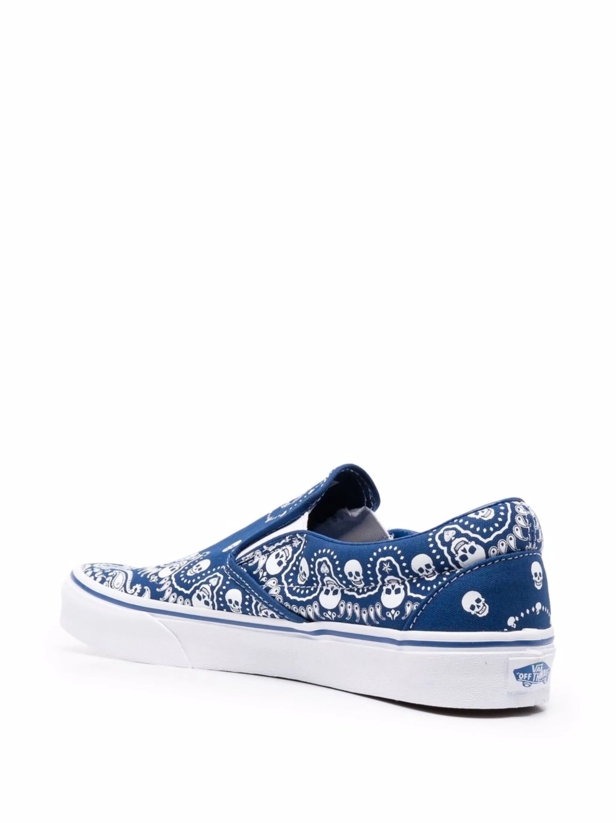 Слипоны с принтом Vans, синий — фото 3
