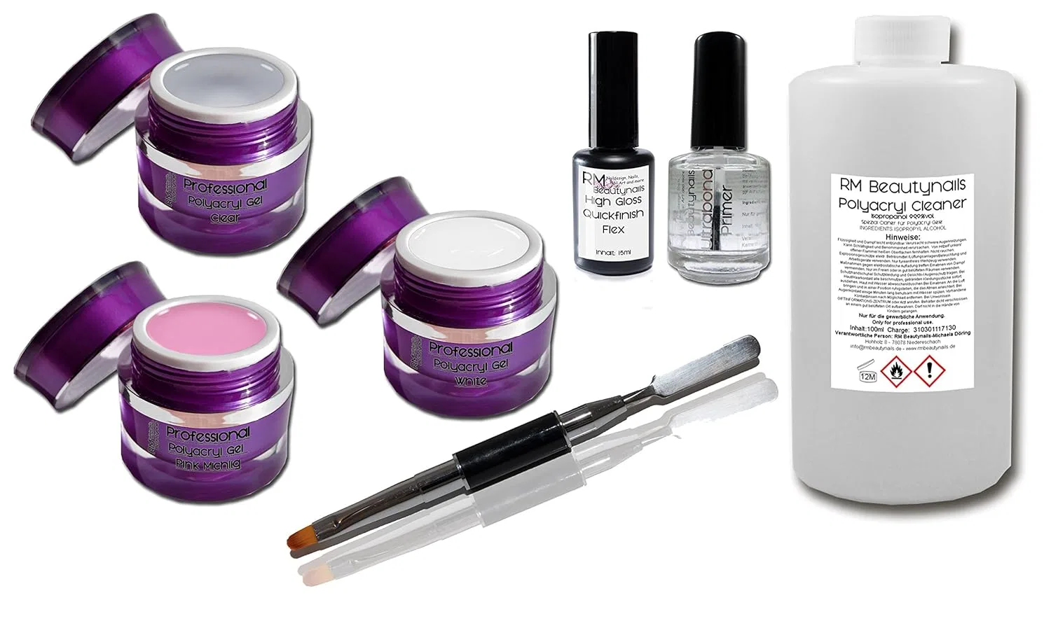 Стартовый набор полиакрилового геля для ногтей от RM Beautynails Rm Beautynails