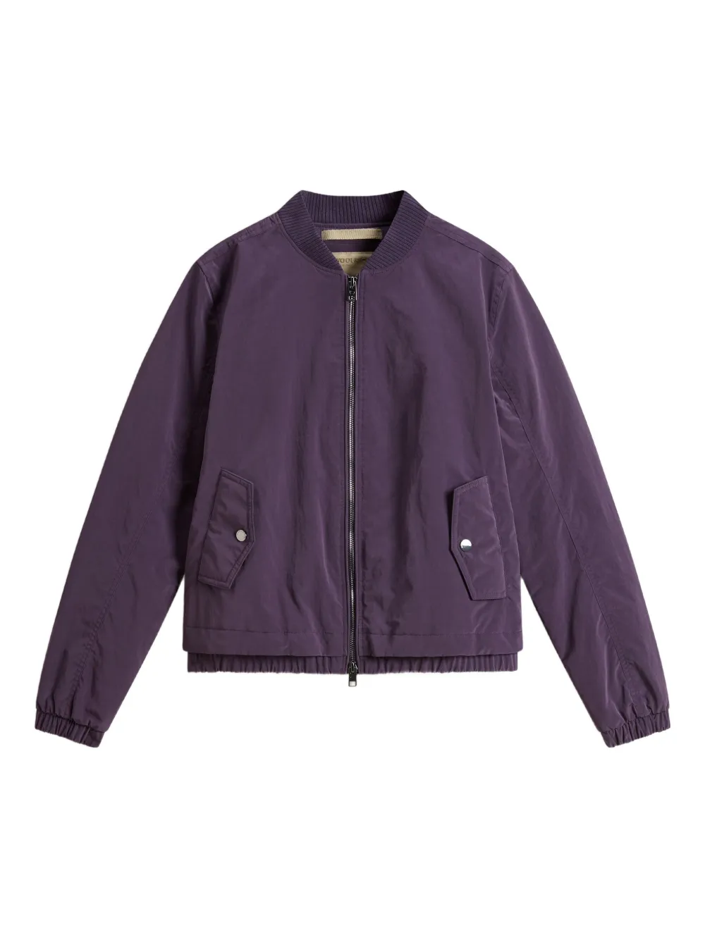 

Бомбер с манжетами в рубчик WOOLRICH, фиолетовый