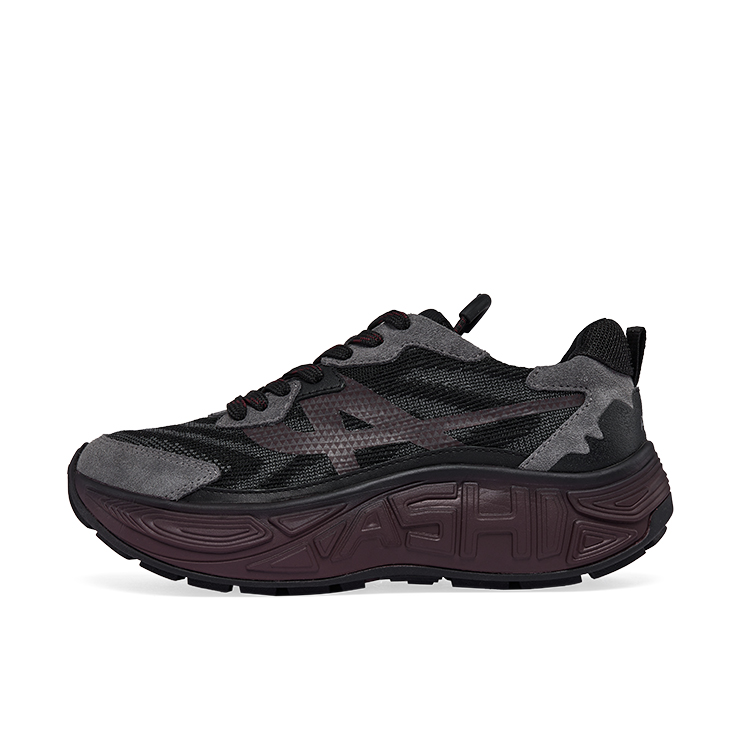 Низкие повседневные туфли женские ASH, Black Red