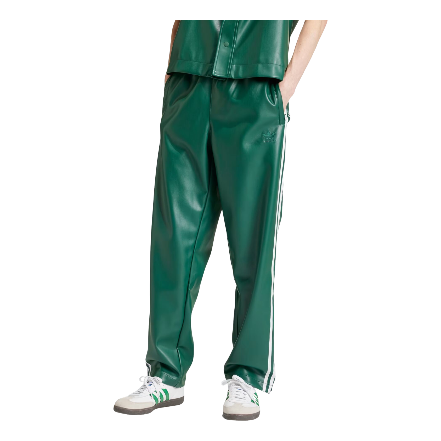 Брюки Adidas Adicolor 3 Stripes Firebird, азиатский размер, цвет 'Collegiate Green' — фото 2