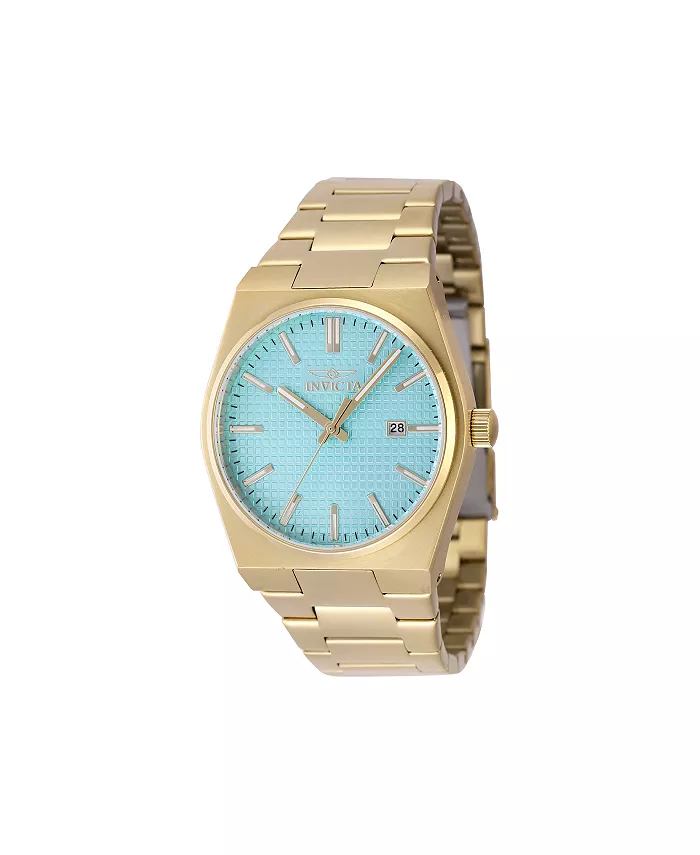 

Мужские часы Speedway Quartz 3 Hand с голубым циферблатом, модель 48401 Invicta, золотой