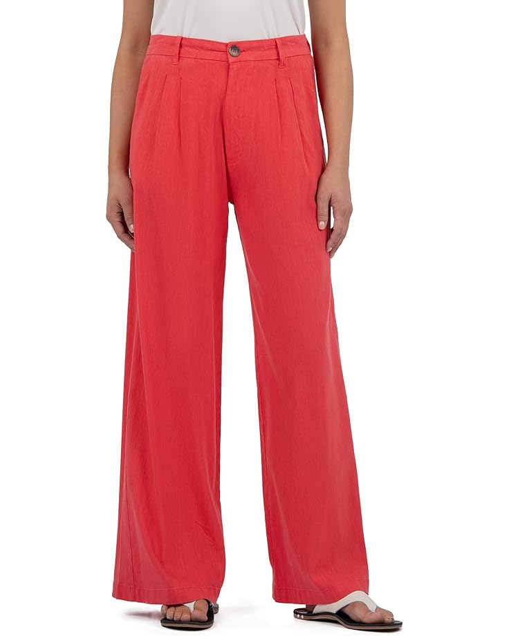 

Брюки KUT from the Kloth Ryan - High-Rise Wide Straight Leg Front Pleats, цвет Watermelon