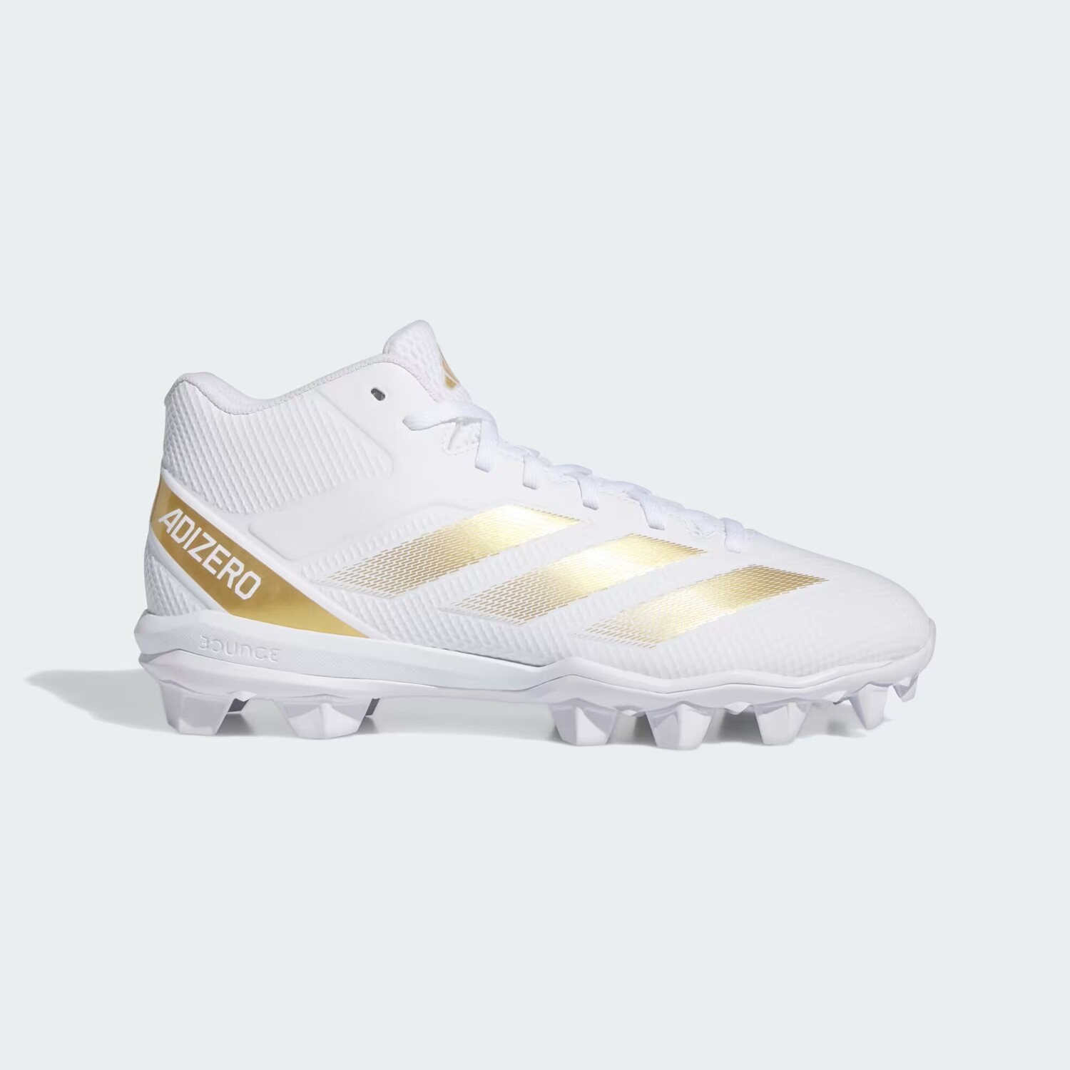 

Формованные футбольные бутсы Adizero Impact.2 Adidas, цвет Cloud White/Gold Metallic/Cloud White