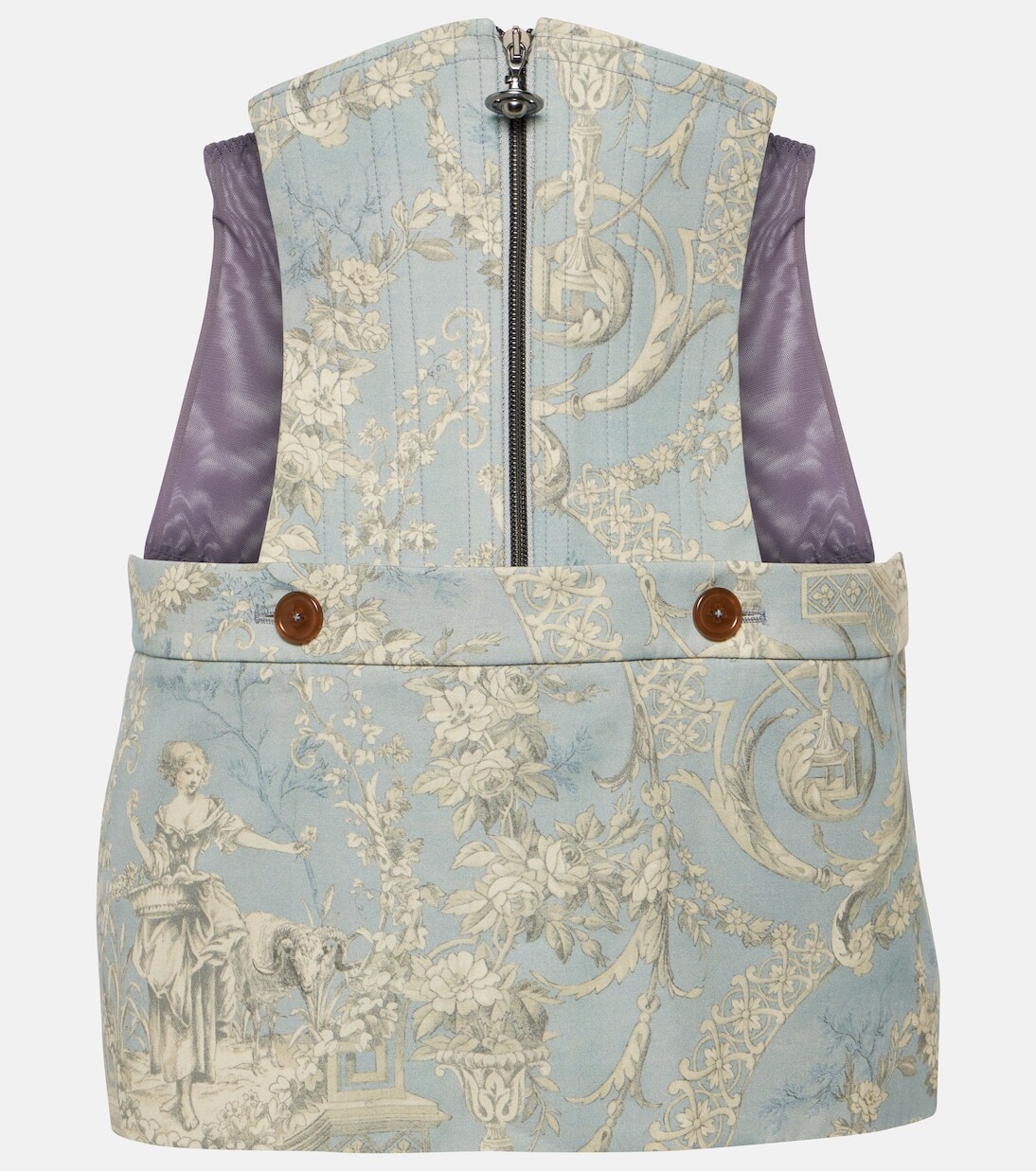 

Хлопковая мини-юбка foam corset Vivienne Westwood, синий