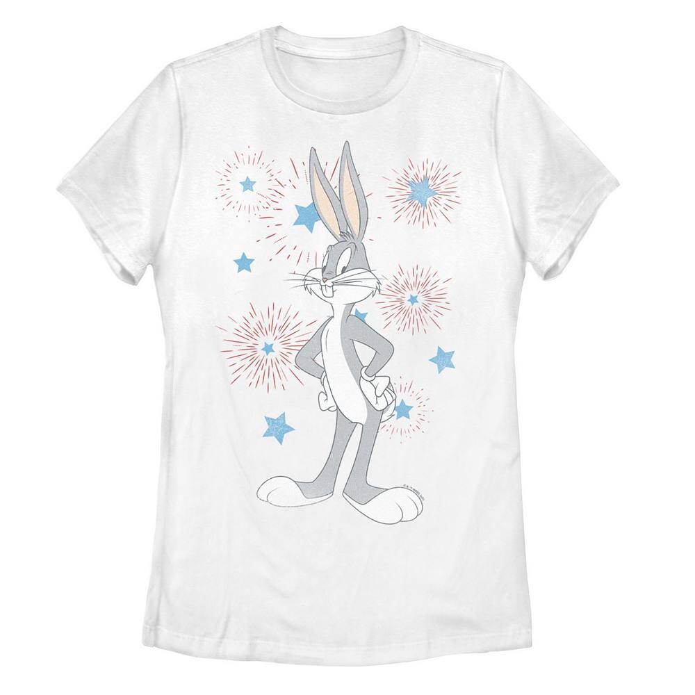 

Детская футболка с фейерверком Looney Tunes Bugs Bunny Licensed Character, белый