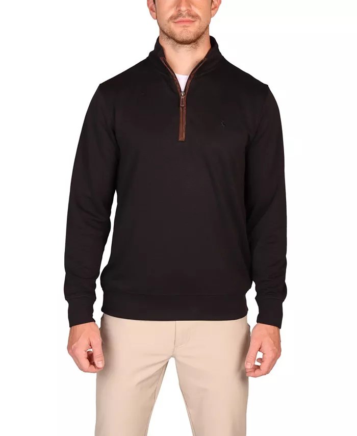 

Мужской свитер с оттоманской застежкой-молнией на четверть оборота Tailorbyrd, черный