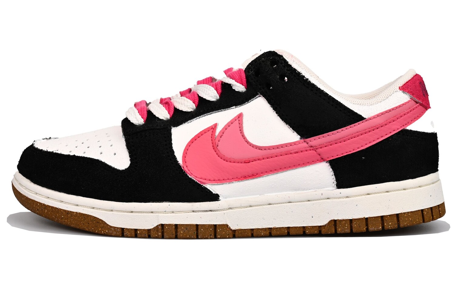 

Кроссовки Nike Dunk Skateboard Shoes Women's Low-Top Black Pink, Черный, Кроссовки Nike Dunk Skateboard Shoes Women's Low-Top Black Pink