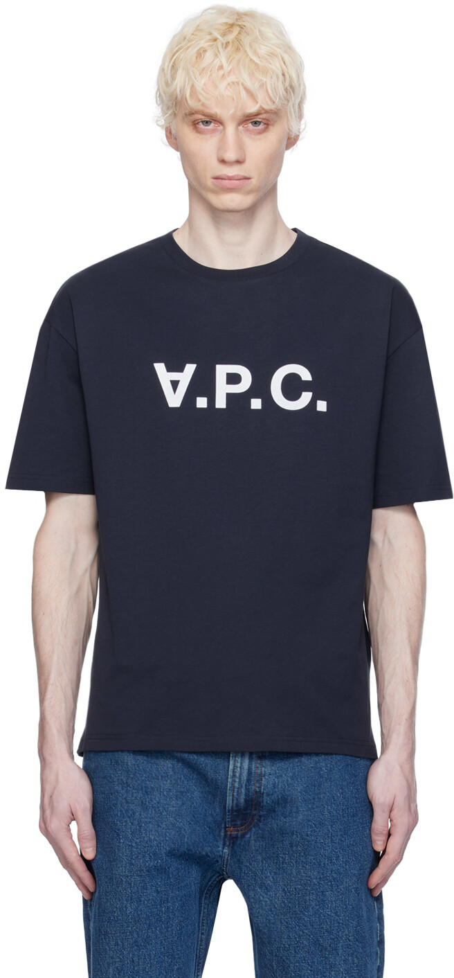 

Темно-синяя футболка с надписью «VPC» A.P.C.