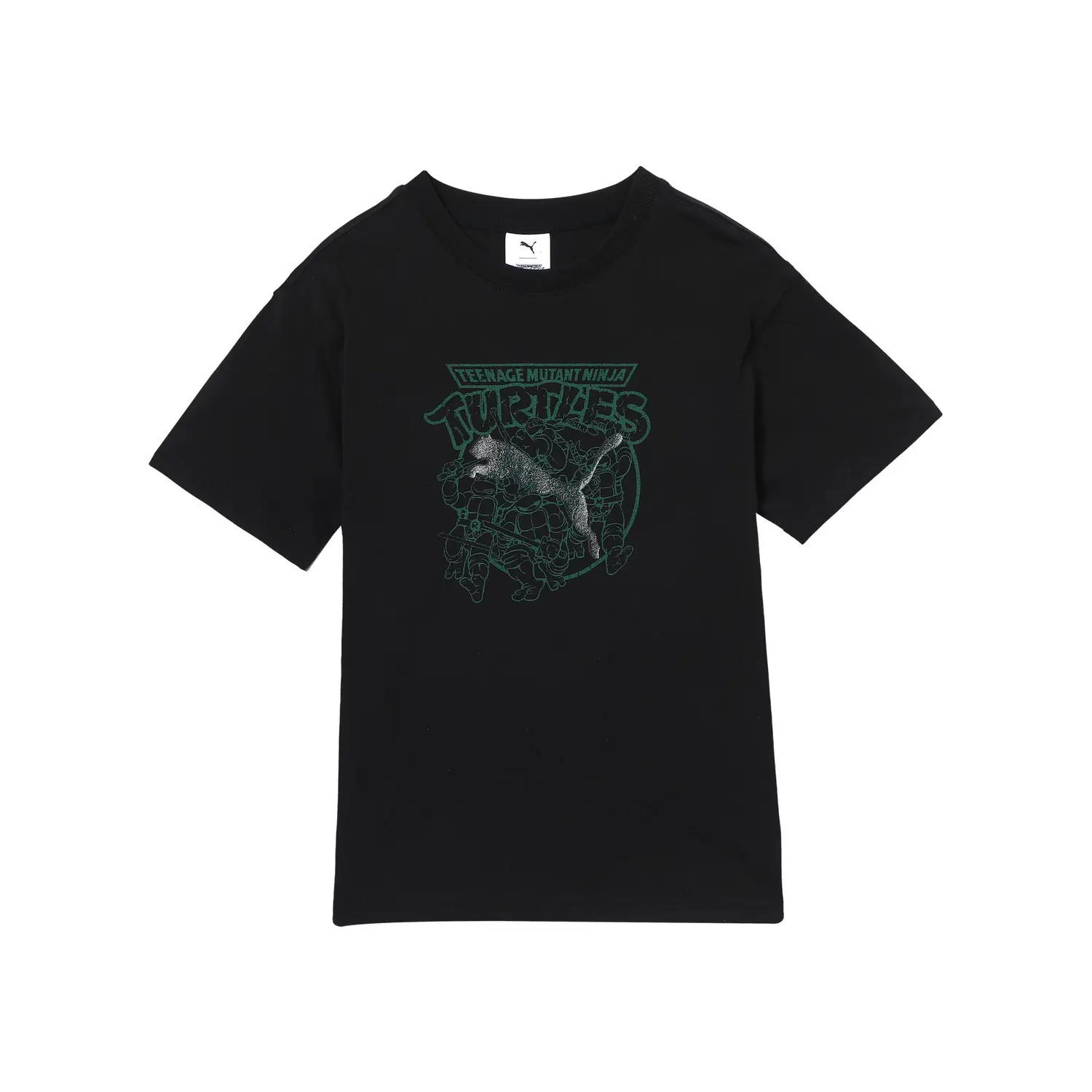 

PUMA Футболка TMNT RELAXEDgraphic черная для подростков, Черный, PUMA Футболка TMNT RELAXEDgraphic черная для подростков