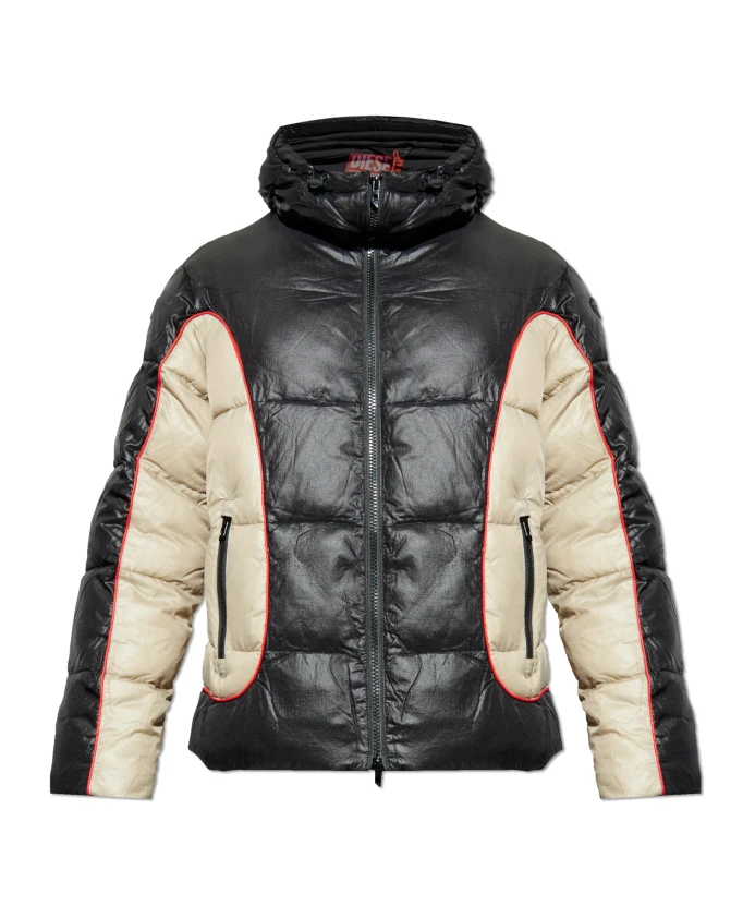 

Пуховая куртка с капюшоном W-Ostend Diesel, черный