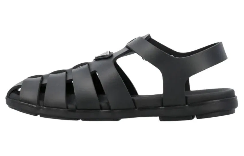 Римские сандалии из кожи PRADA Black