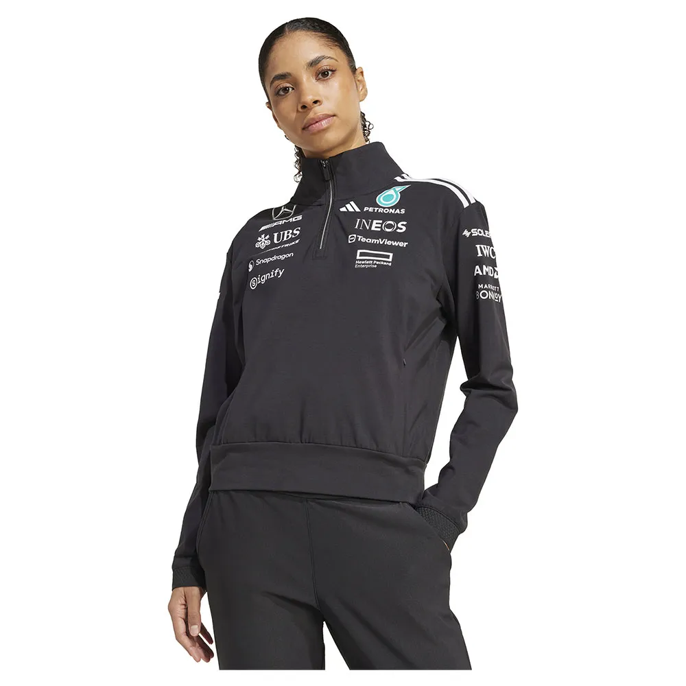 

Толстовка adidas Mercedes AMG Petronas F1 Team half zip, черный