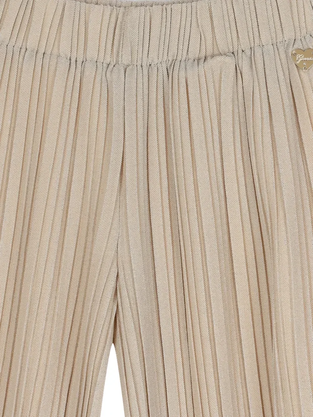 Плиссированные брюки GUESS Kids, бежевый — фото 3