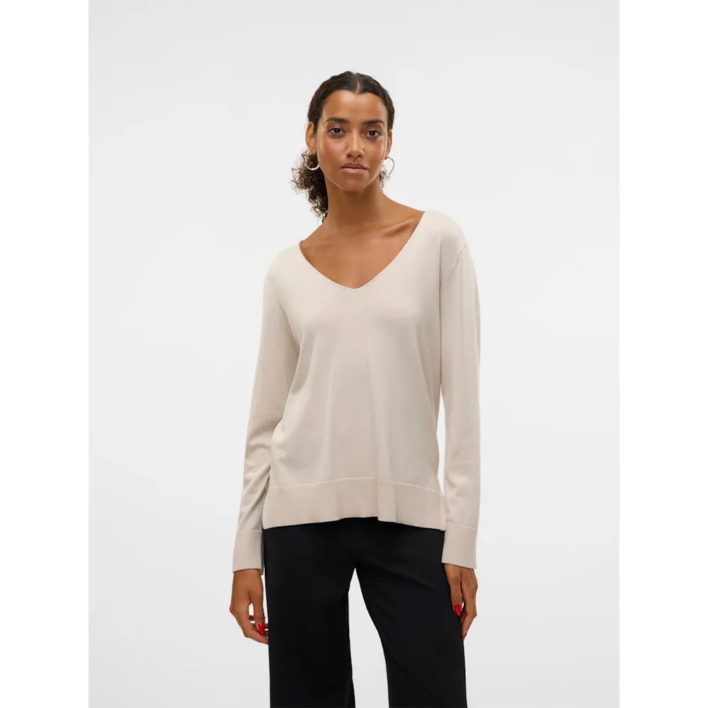 

Свитер Vero Moda Silje v neck, белый