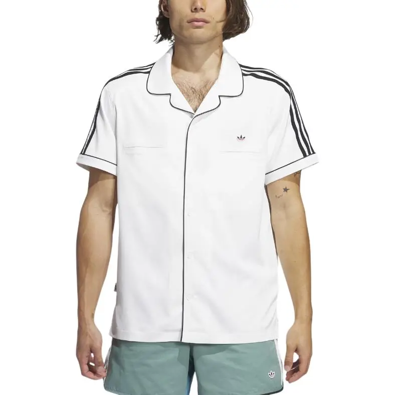 X CLOT Co-brand Shirt Unisex White Adidas Originals, белый — фото 3