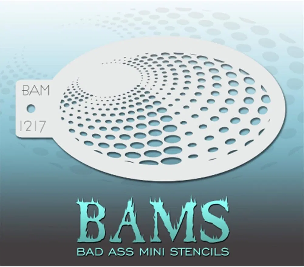 Трафарет для лица и тела мини Bad Ass Stencils BAM1217