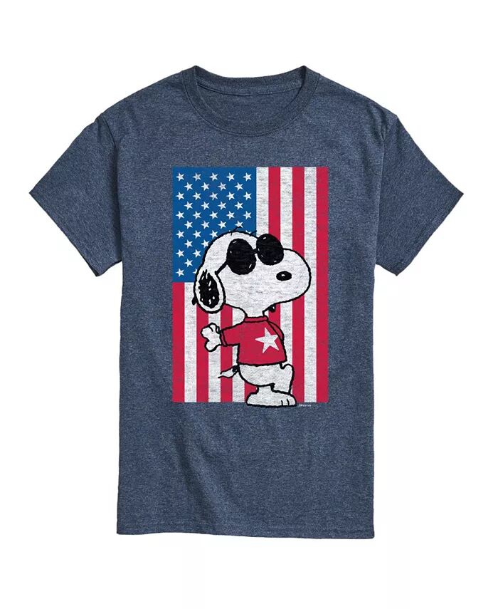 

Мужская футболка Peanuts Americana с короткими рукавами AIRWAVES, синий